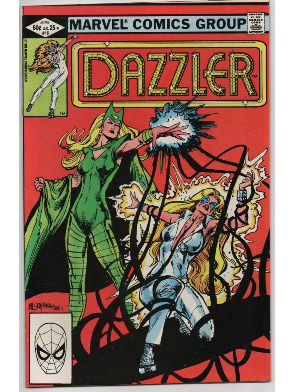 Dazzler 16 Marvel Comics 1982 VF- 7.5 Enchantress Black Magic Woman
